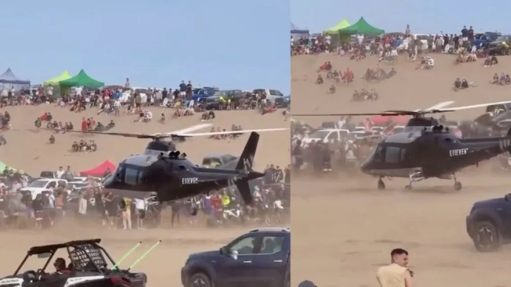 Perro Primo llegó a la playa en helicóptero - el caudillo info salta