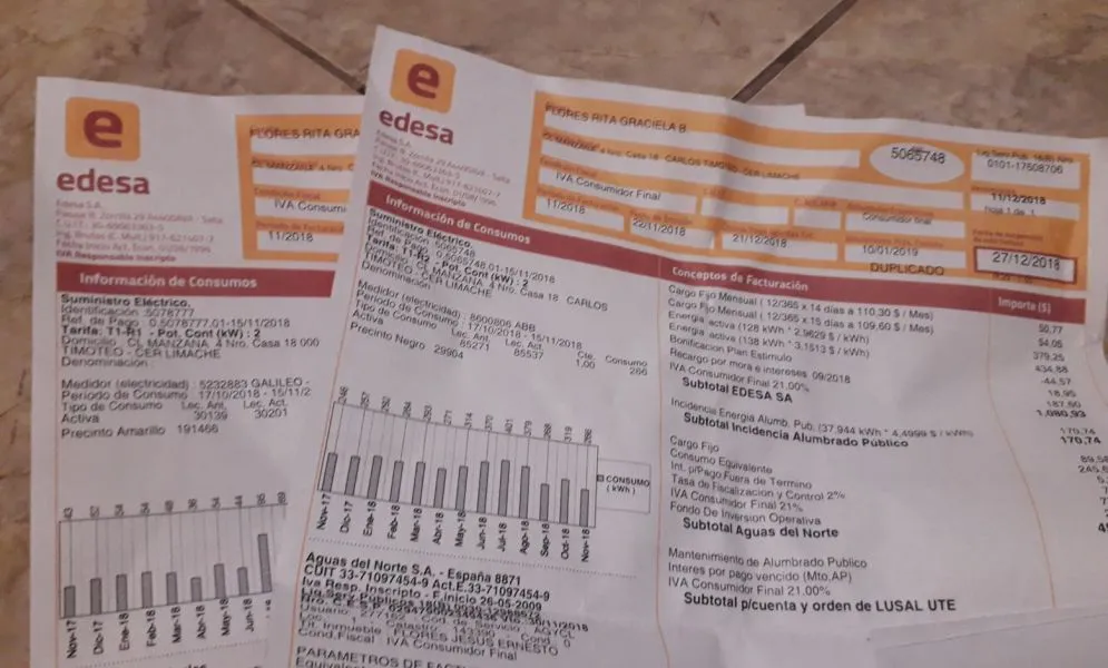 boletas de luz salta