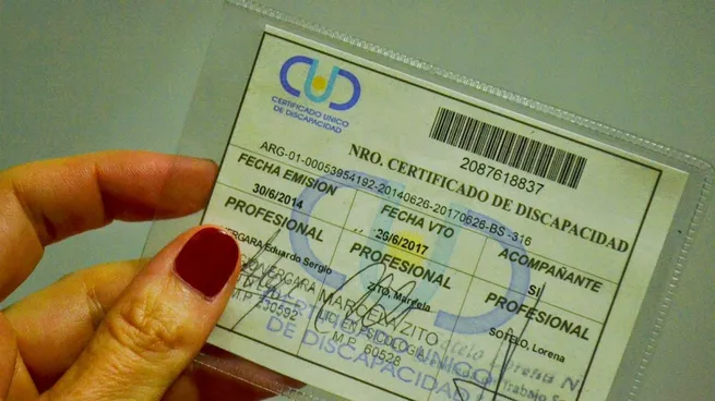 certificado discapacidad cud